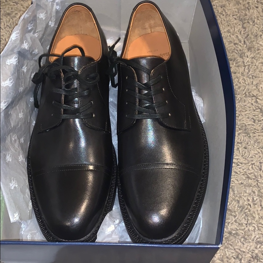 Black Polo by Ralph Lauren dress shoes.